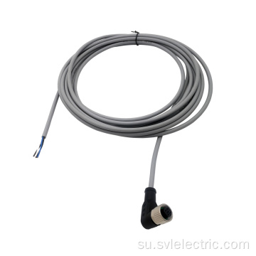 Sambungan M12 4 PIN overmolding kabel pikeun sensor